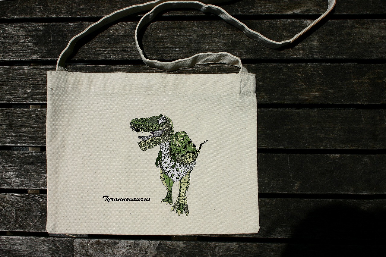 お道具バッグ（恐竜、緑） - 3