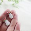 雪だるまピアス